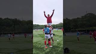 RUGBY LINEOUT LIFTING DRILL [upl. by Aneen536]