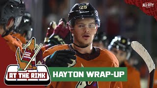 Barrett Hayton evaluates his growth and his play this season with the Arizona Coyotes [upl. by Houlberg]