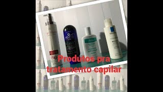 Meus Shampoos pra tratamento capilar Calvície seborreia caspa [upl. by Iroak257]