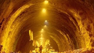 Construction of Indias Longest highway tunnel  Chenani Nashri [upl. by Aikemit]