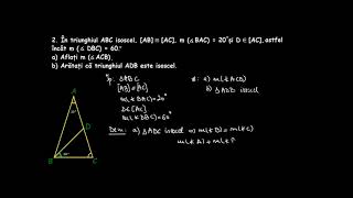 Proprietăţiile triunghiului isoscel Triunghiul isoscel aplicații  LectiiVirtualero [upl. by Einotna]
