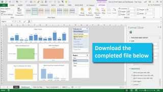 How to Create a Dashboard Using Pivot Tables and Charts in Excel Part 3 [upl. by Guildroy951]