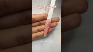 Trendy Korean Nail art🌷 ytshorts ytviral koreannails [upl. by Dynah]