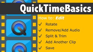 Editing In QuickTime Player [upl. by Borchert812]