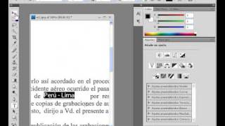 Subrayando texto en photoshop [upl. by Alderman]