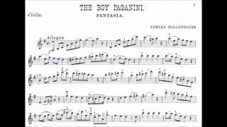 Mollenhauer Edward The Infant the Boy Paganini Fantasia for violin  piano [upl. by Millard]