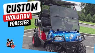 Custom Evolution Golf Cart  USATheme  GolfCartingTV [upl. by Fanchon]