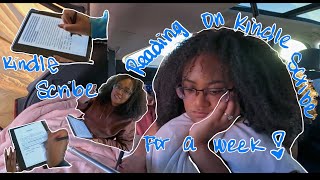 Reading on my NEW KindleScribe TBR for a Week  WEEKLY READING VLOG [upl. by Wolbrom]