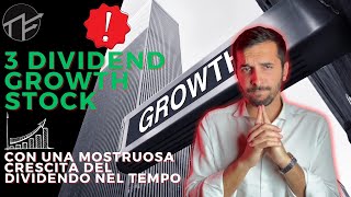 3 AZIONI per la MASSIMA CRESCITA del DIVIDENDO 📈 [upl. by Aniehs]