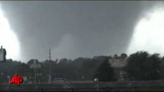 Raw Video Massive Tornado in Tuscaloosa Ala [upl. by Aticilef907]