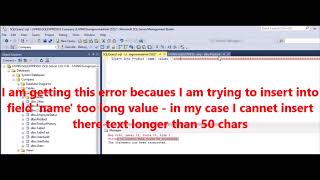 MSSQL  Fix error  String or binary data would be truncated [upl. by Saunder999]