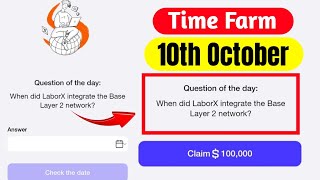 Time Farm Answer Today 10 October  Oracle Of Time Answer 10 October [upl. by Lessig]