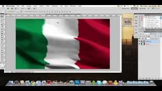 Come creare una realistica bandiera in Photoshop [upl. by Hearsh]