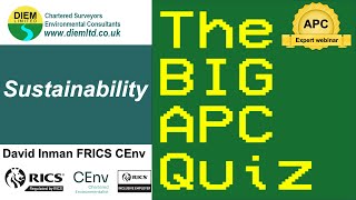 Sustainability  The Big APC Quiz [upl. by Rutherford]