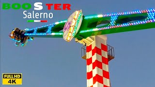 BOOSTER MACH 5 Salerno 🇮🇹Rides Giostre 2022 4K Luna park Campania [upl. by Markman]