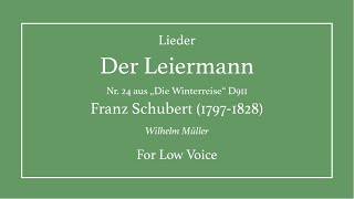 Der Leiermann  Schubert  Low [upl. by Myk]