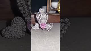 2023 New Luxury Geometric Heartshaped AAA Zircon Rings for Women womenrings latestring [upl. by Rox]