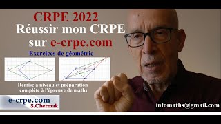 CRPE 2022 RÉUSSIR MON CRPE EXERCICES DE GÉOMÉTRIE [upl. by Bernita]