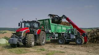 Massey Ferguson  De Nieuwe MF 9S In Actie [upl. by Eittol]