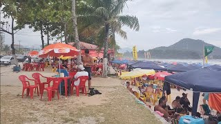 Praia grande lotada em Ubatuba SP 010124 [upl. by Apoor]