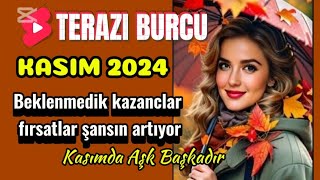 TERAZİ BURCU♎️ KASIM 2024 🍁AYLIK🍂 sezgilerine güven cesur ol adim at ve dengeni bul♥️🌏 [upl. by Acinor]