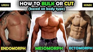 How to BULK or CUT based on Body Type Ectomorph Mesomorph Endomorph [upl. by Oxford945]