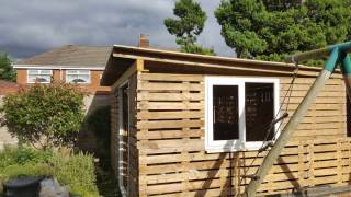 Pallet shed build [upl. by Cordeelia]