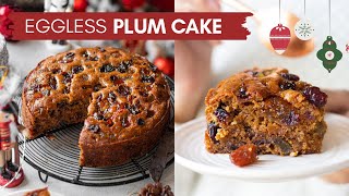 EGGLESS CHRISTMAS PLUM CAKE NO RUM NO EGGS FRUIT CAKE RECIPE FOR CHRISTMAS  FRUIT AND NUT CAKE [upl. by Avla]