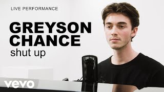 Greyson Chance  ‘shut up’ Live Performance  Vevo [upl. by Weinshienk]