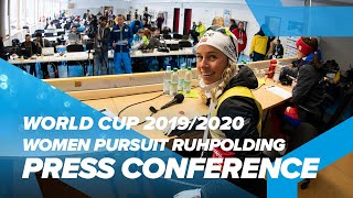 Ruhpolding Women Pursuit Press Conference [upl. by Goode]