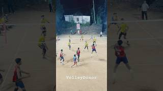 Powerful attack 😱defence 😳 volleyball volleydonor volley shorts volleyballworld viralvideo [upl. by Yelhsa]