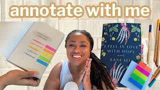 i try annotating a book  beginner book annotation VLOG [upl. by Eelyrehc]