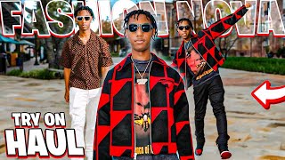 FASHION NOVA MEN WINTER TRY ON HAUL [upl. by Sanalda]