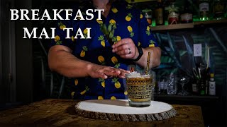 Making a Mai Tai for Breakfast  Breakfast Mai Tai [upl. by Ahselyt]