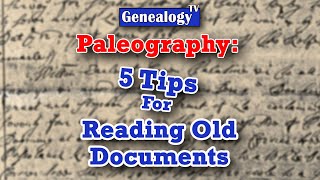 5 Tips on How to Read Old Documents Paleography [upl. by Aliemaj908]