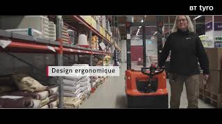 Manœuvrabilité du gerbeur BT Tyro au liion  Toyota Material Handling [upl. by Ochs742]