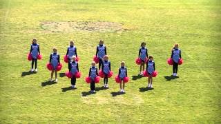 Moore County DIV II Cheerleaders Halftime Show [upl. by Suzette392]