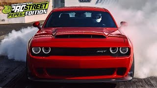 O MAIOR MONSTRO DE ARRANCADA DA HISTÓRIA DODGE CHALLENGER DEMON 😈 NFS PRO STREET PEPEGA EDITION [upl. by Llevel]