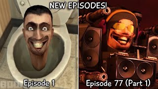 Skibidi Toilet 1  77 Part 1 All Episodes 60 FPS REMASTERED Upgraded DJ Toilet Episode 77 [upl. by Aili]