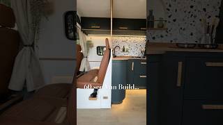 1 min van build  Sprinter LWB family van with lift up bed 💚🚐 vanlife vanconversion vanbuild [upl. by Tupler147]