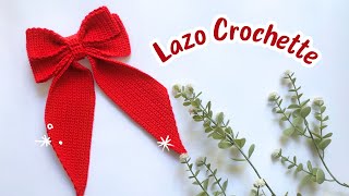 LazoMoño 🎀 Coquette en TENDENCIA fácil para principiantes Tutorial Hebras Crochet [upl. by Naitsirhk885]