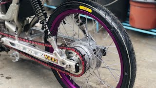 Super Drag Rim • Yasaki Lightened Hub • IRC Eat My Dust  Wave S 125 Streetbike Project EP 7 [upl. by Calendre]