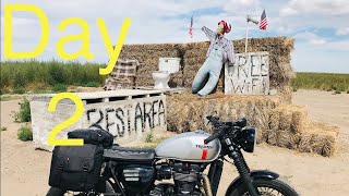 Triumph Bonneville Solo 2900 Mile Road Trip Day 2 [upl. by Waters554]