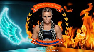 WWE Turn Alert Ivy Nile  August 12 2024 [upl. by Lerrej]