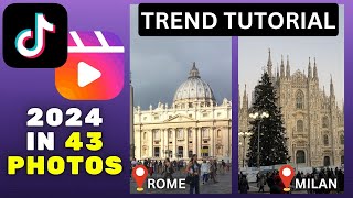 2024 in 43 Clips TikTok Trend Tutorial I 2024 in 43 Clips Template For Instagram Reels amp TikTok [upl. by Aiselad]