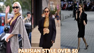 How to Dress Parisian Style Over 50  French Women Over 507 Secrets To Fashion Over 50 Luxury look [upl. by Isoj]