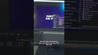 THIS is how you install After Effects presets FFX [upl. by Cairns]