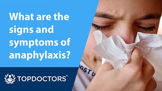 What are the signs and symptoms of anaphylaxis [upl. by Ajram]