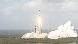 Blastoff SpaceX launches 23 Starlink satellites to complete doubleheader nails landing [upl. by Atews53]