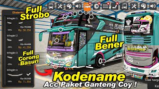 UPDATE BUSSID V432❗Kodename Acc Paket Ganteng Coy😱 Full Strobo Full Acc [upl. by Cusack]